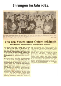 Ehrungen 1984