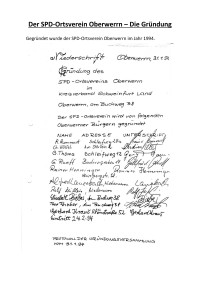 Gründung SPD Oberwerrn