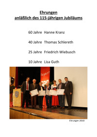 Ehrungen 2025